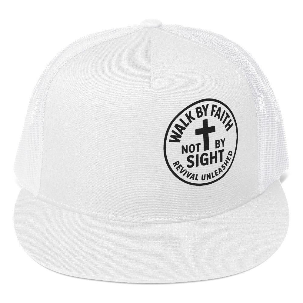 Walk By Faith Not By Sight Snapback Hat | Revival Unleashed Christian Apparel-Revival Unleashed