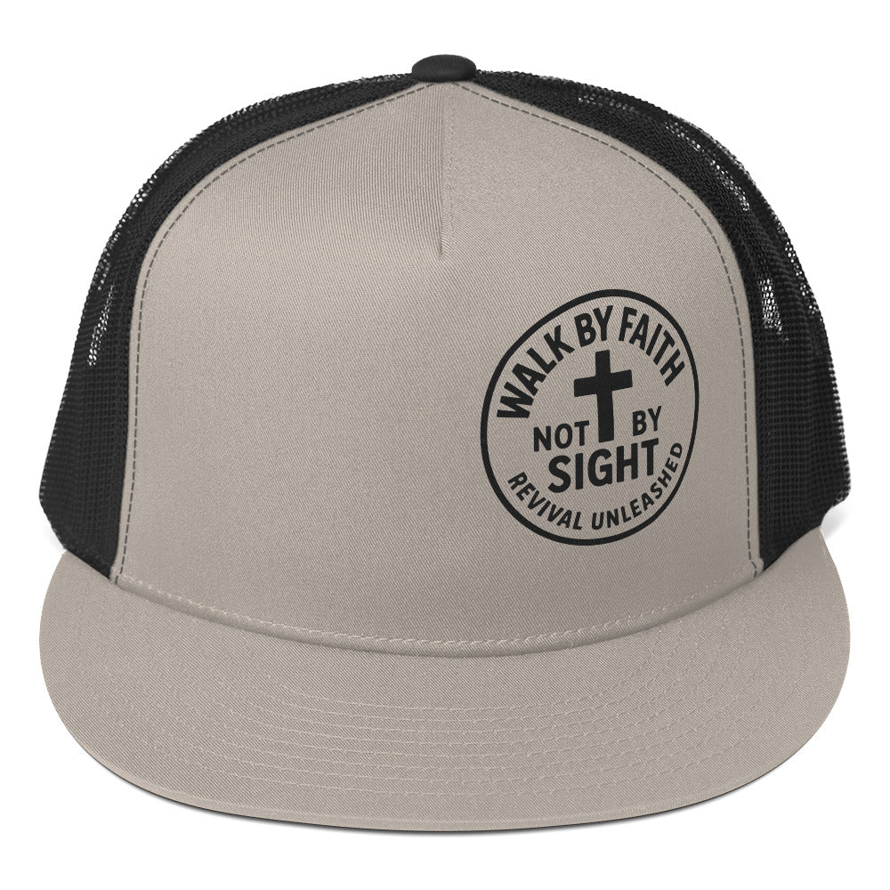 Walk By Faith Not By Sight Snapback Hat | Revival Unleashed Christian Apparel-Revival Unleashed