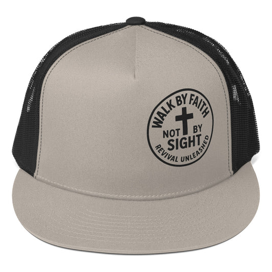 Walk By Faith Not By Sight Snapback Hat | Revival Unleashed Christian Apparel-Revival Unleashed