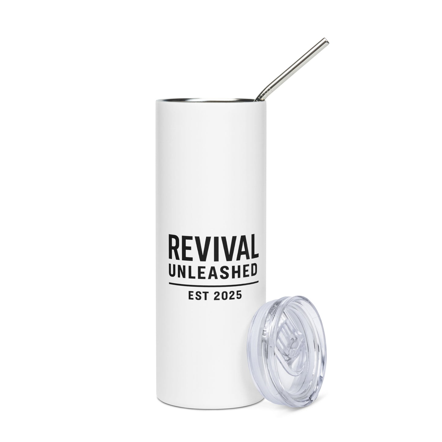 Revival Unleashed EST 2025 Tumbler – Christian Faith Drinkware-Revival Unleashed
