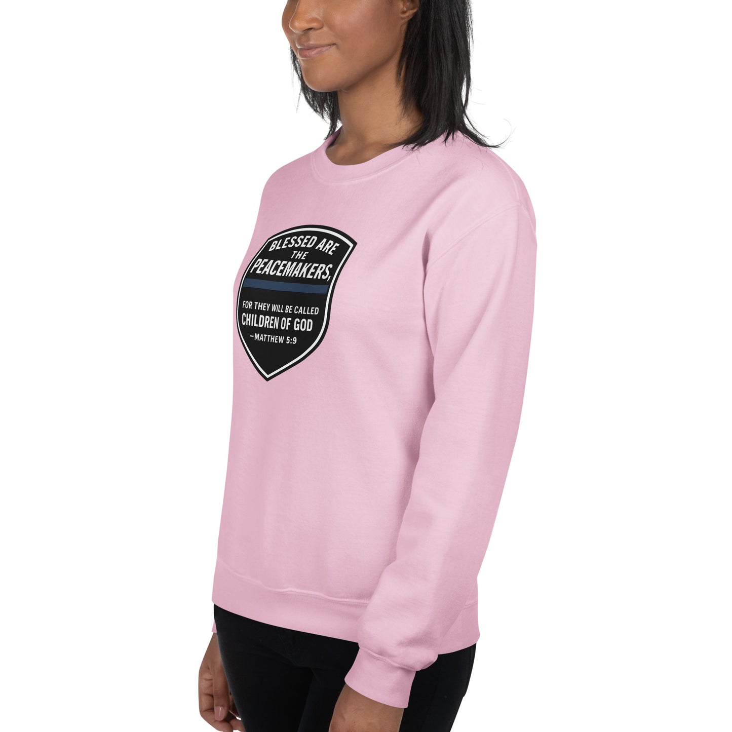 Blessed Are the Peacemakers Unisex Crewneck Sweatshirt – Christian Faith & Law Enforcement Apparel-Revival Unleashed