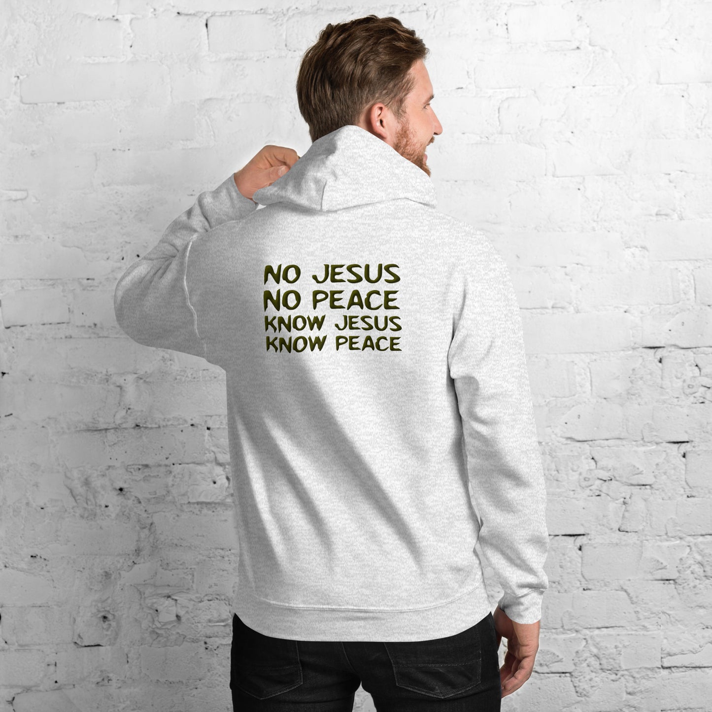 No Jesus, No Peace, Know Jesus, Know Peace Unisex Hoodie | Revival Unleashed Christian Apparel-Revival Unleashed