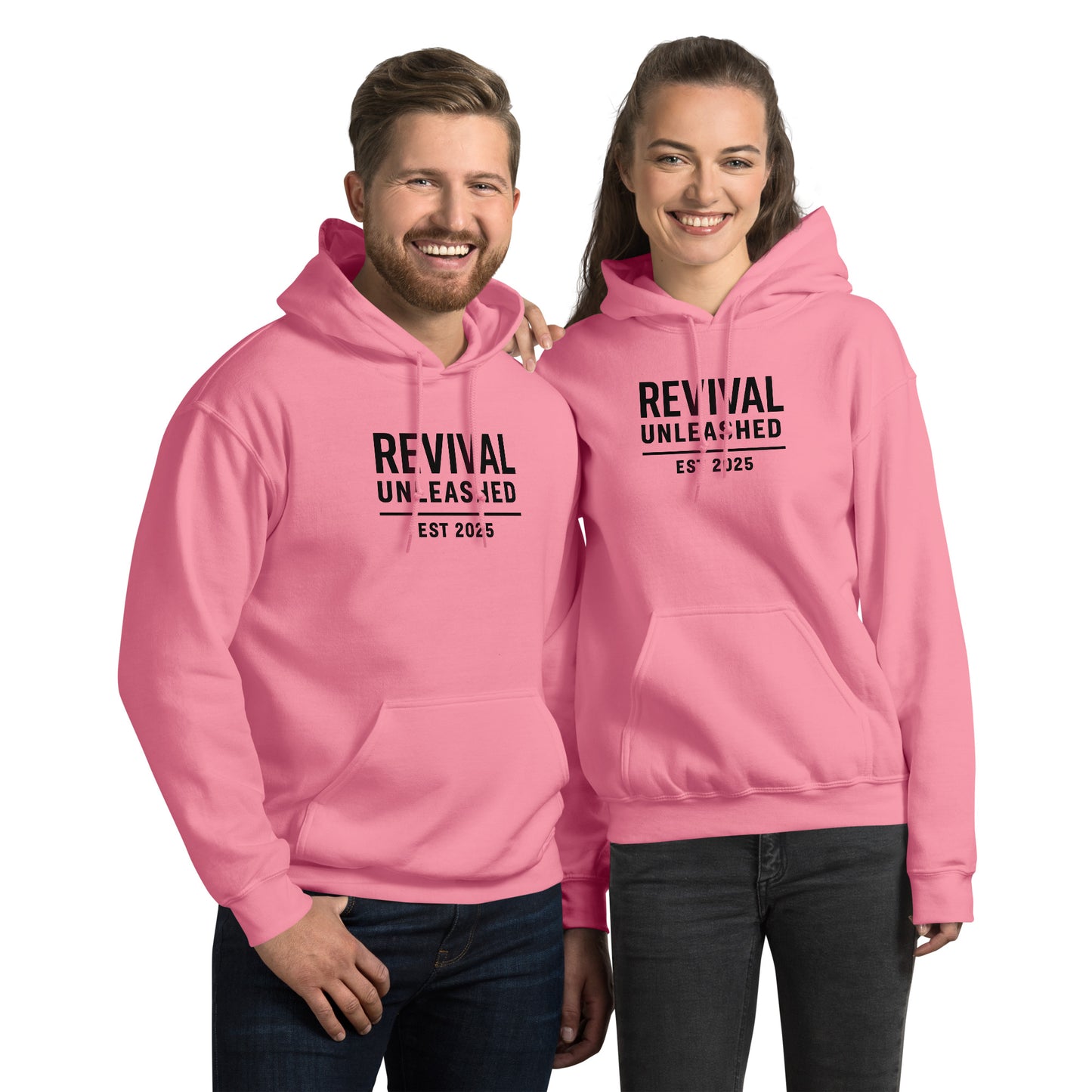 Revival Unleashed EST 2025 Unisex Hoodie – Christian Faith Apparel-Revival Unleashed