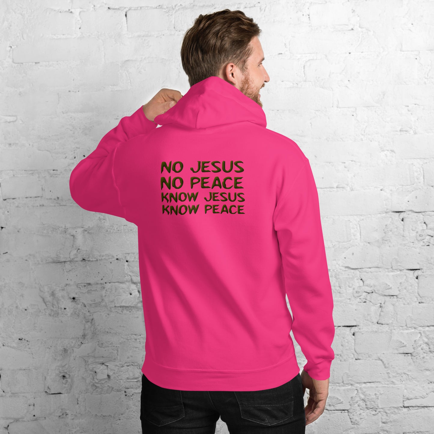 No Jesus, No Peace, Know Jesus, Know Peace Unisex Hoodie | Revival Unleashed Christian Apparel-Revival Unleashed