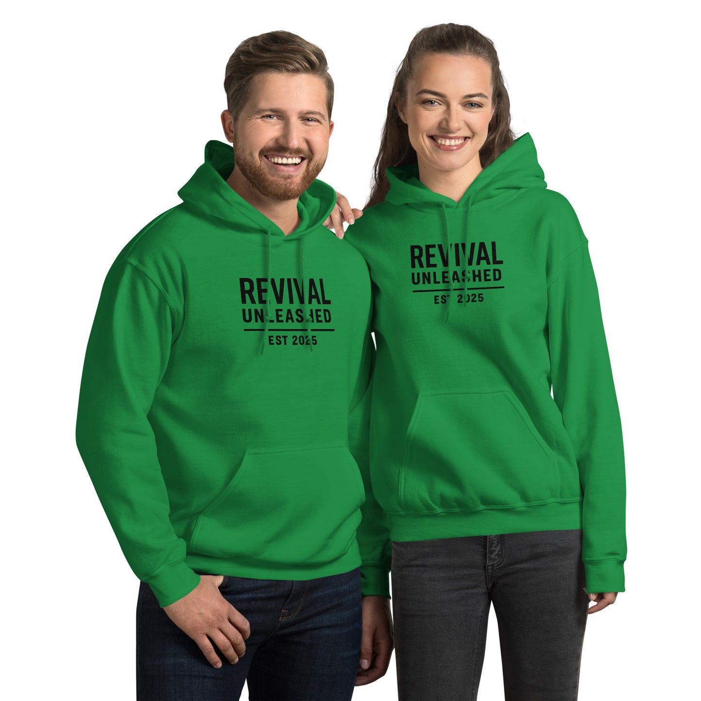 Revival Unleashed EST 2025 Unisex Hoodie – Christian Faith Apparel-Revival Unleashed