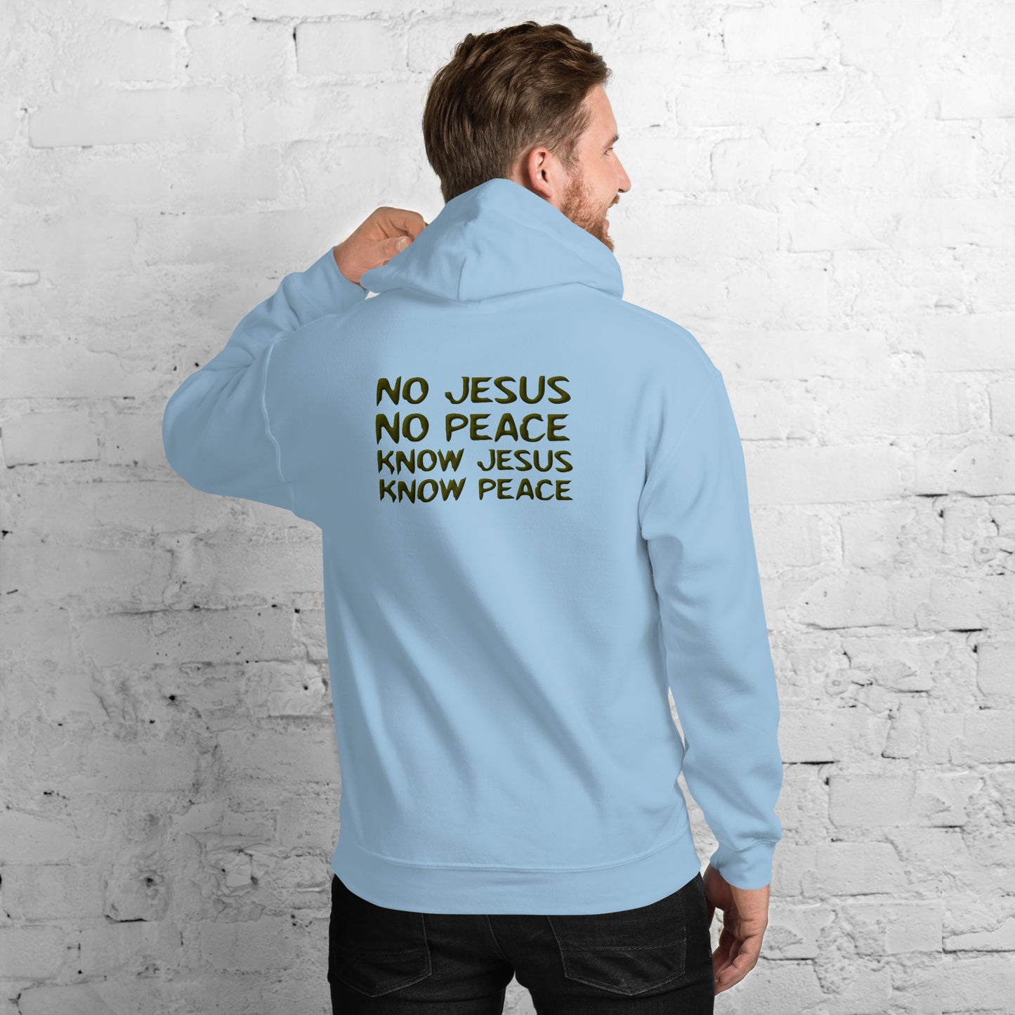 No Jesus, No Peace, Know Jesus, Know Peace Unisex Hoodie | Revival Unleashed Christian Apparel-Revival Unleashed