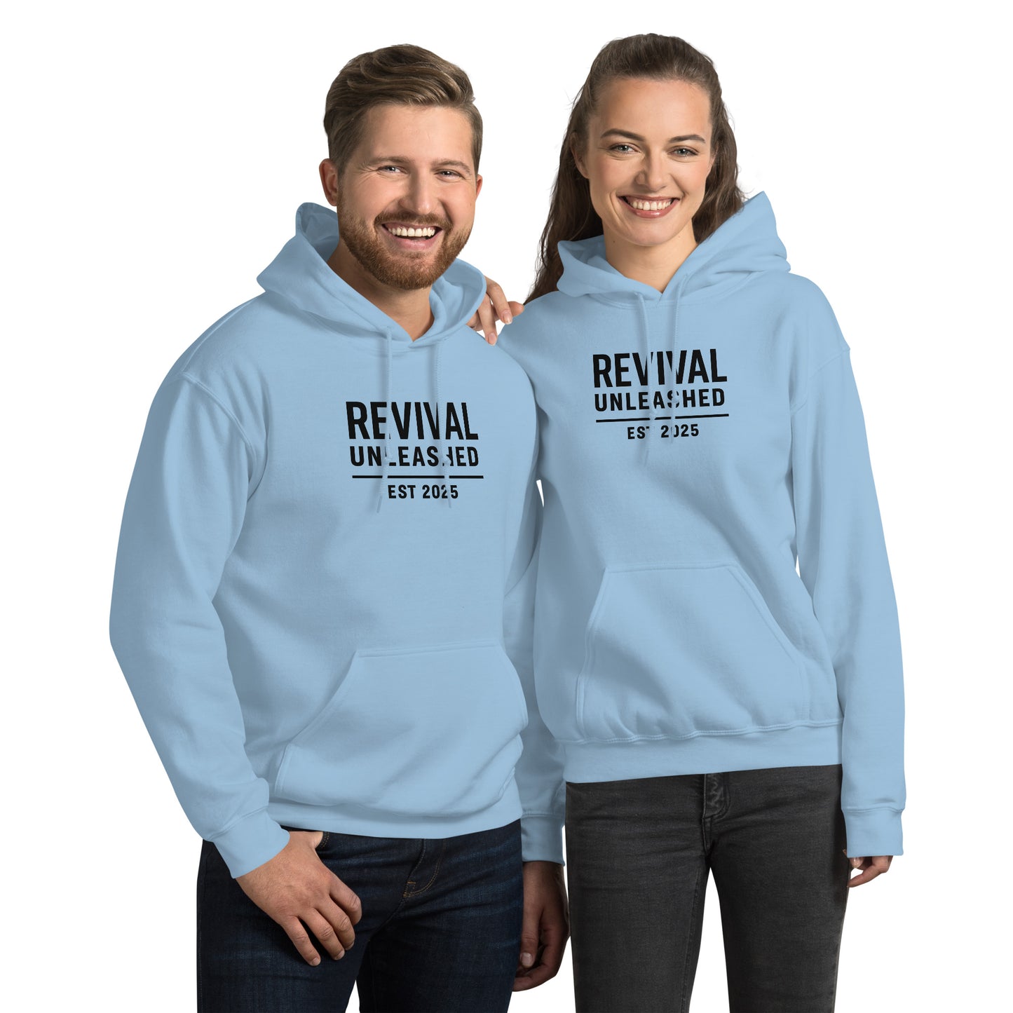 Revival Unleashed EST 2025 Unisex Hoodie – Christian Faith Apparel-Revival Unleashed