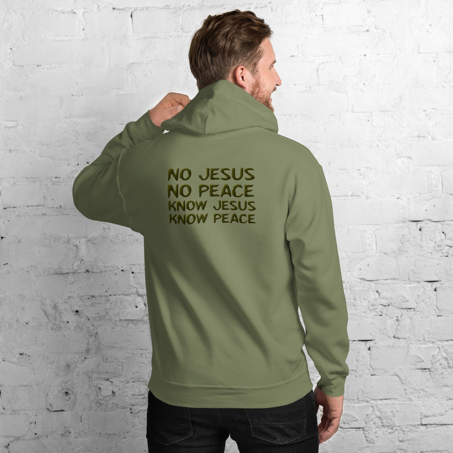 No Jesus, No Peace, Know Jesus, Know Peace Unisex Hoodie | Revival Unleashed Christian Apparel-Revival Unleashed