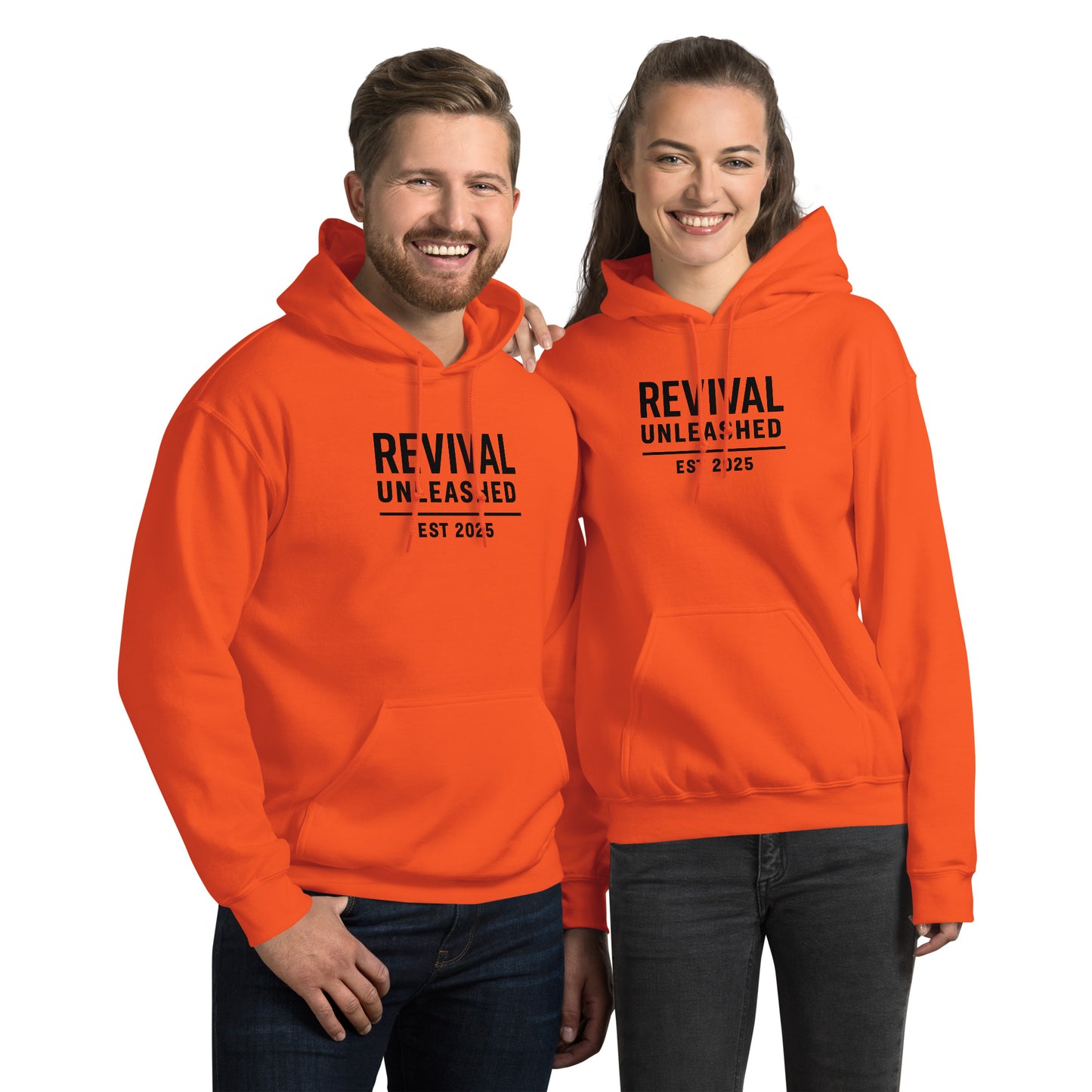 Revival Unleashed EST 2025 Unisex Hoodie – Christian Faith Apparel-Revival Unleashed