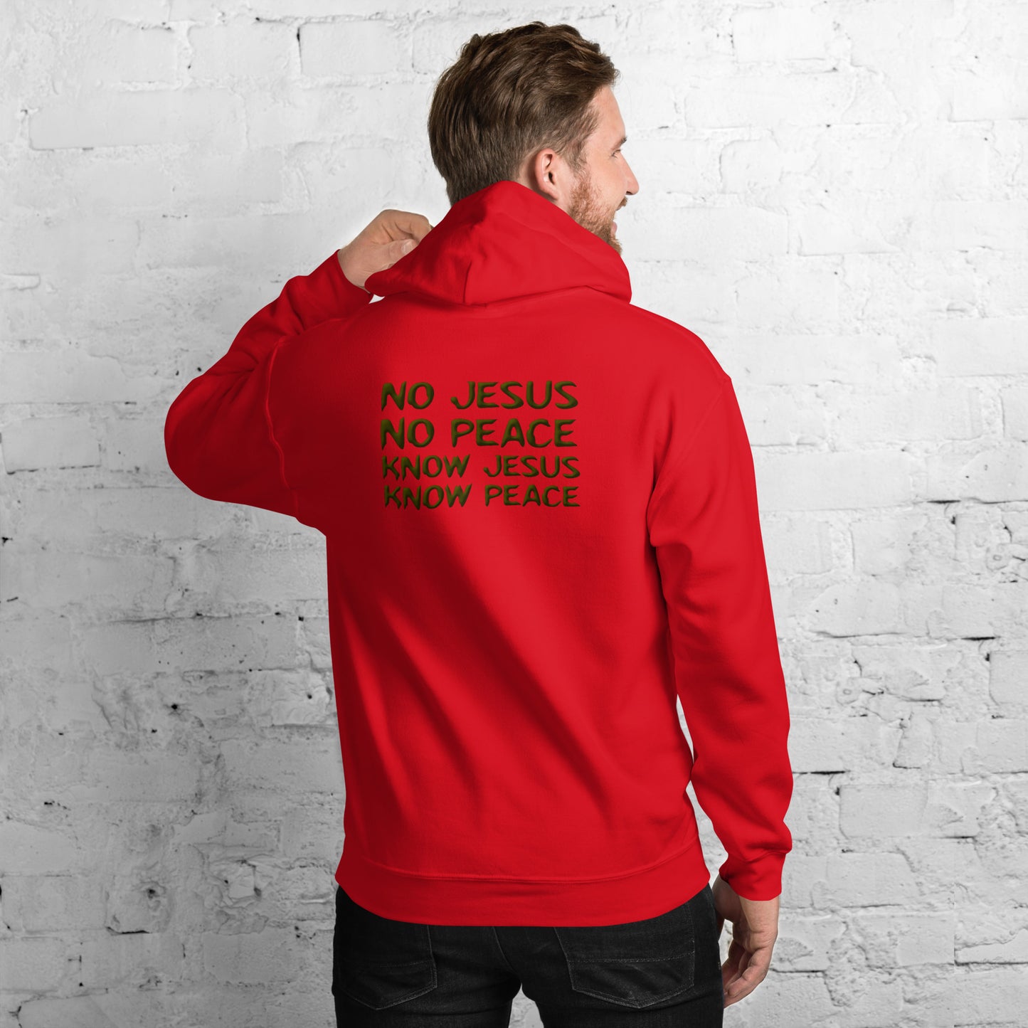 No Jesus, No Peace, Know Jesus, Know Peace Unisex Hoodie | Revival Unleashed Christian Apparel-Revival Unleashed