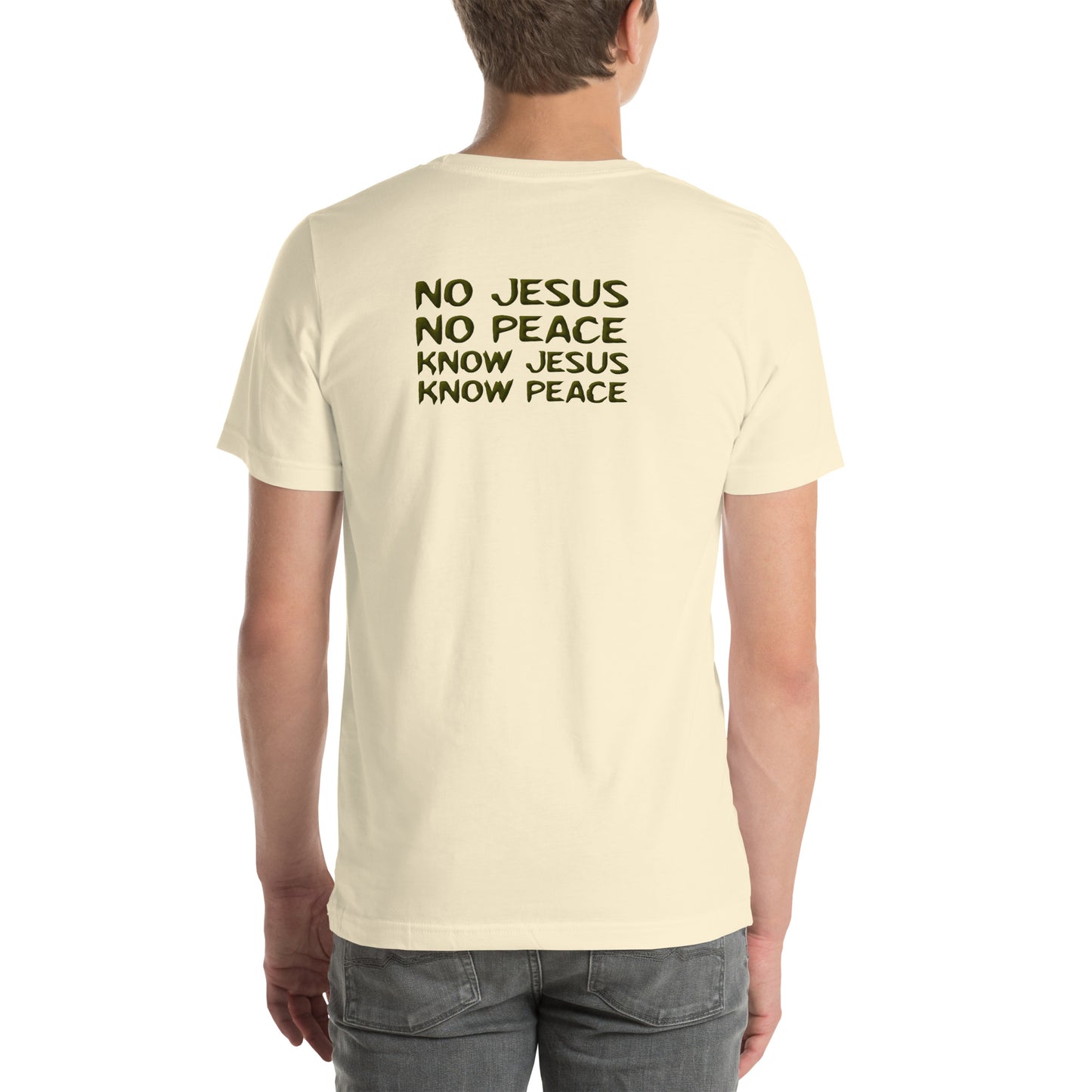 No Jesus, No Peace, Know Jesus, Know Peace T Shirt | Revival Unleashed Christian Apparel-Revival Unleashed