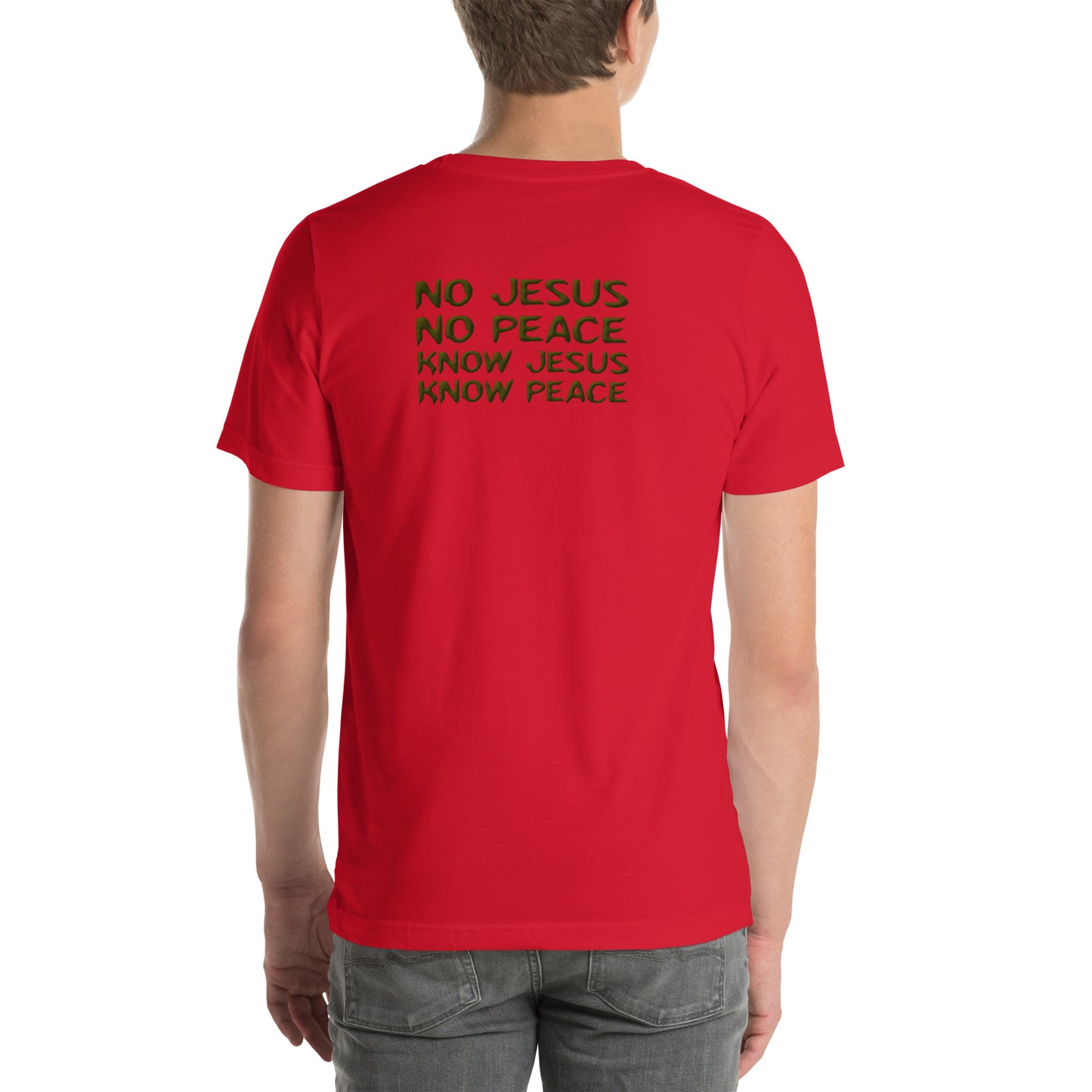 No Jesus, No Peace, Know Jesus, Know Peace T Shirt | Revival Unleashed Christian Apparel-Revival Unleashed