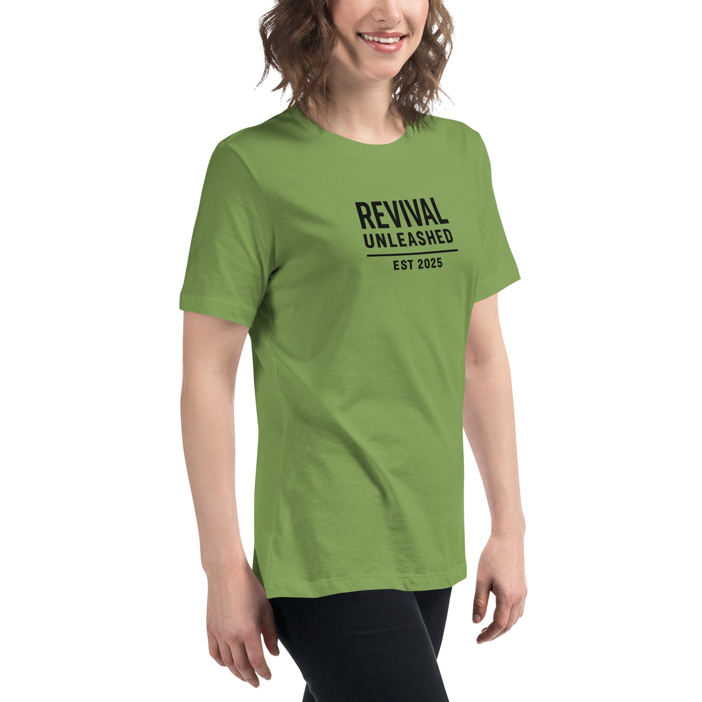 Revival Unleashed EST 2025 Women’s Relaxed T-Shirt – Christian Faith Apparel-Revival Unleashed