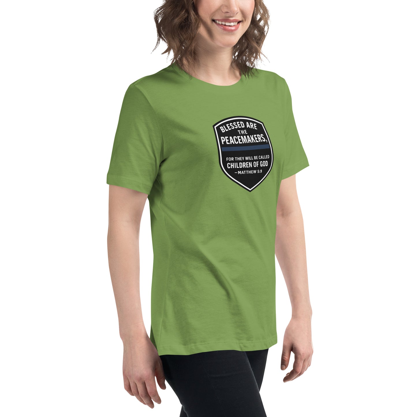Revival Unleashed Blessed Are the Peacemakers Women’s Relaxed T-Shirt – Christian Faith & Law Enforcement Apparel-Revival Unleashed